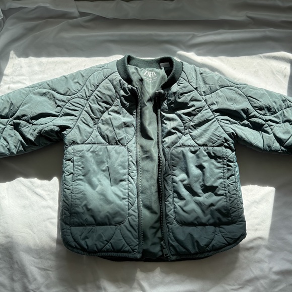 Zara Kids Green Padded Bomber 3-4T - Picture 2 of 7